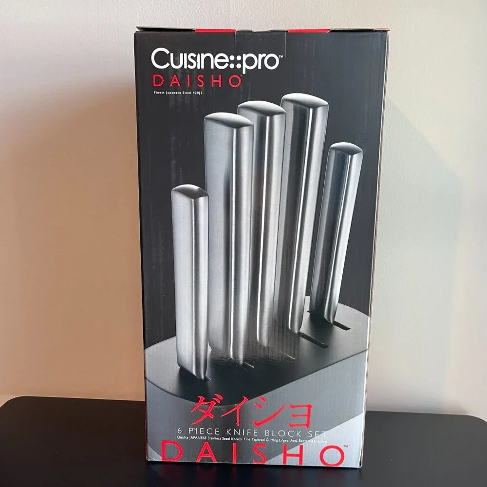Cuisine::pro Daisho Nara 6 Piece Knife Block Stainless Steel Set - NWT - Picture 2 of 4